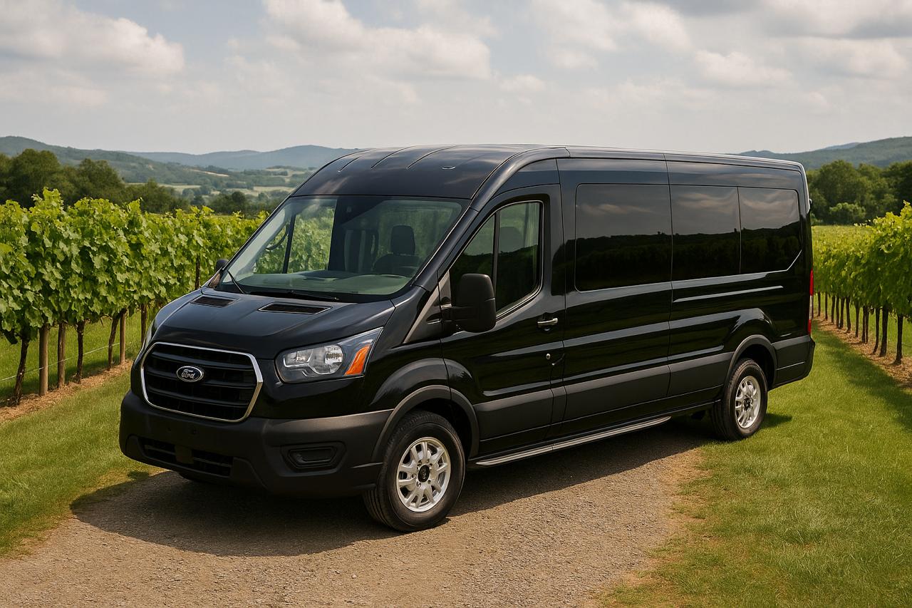 Ford Transit 350 XLT Black Van